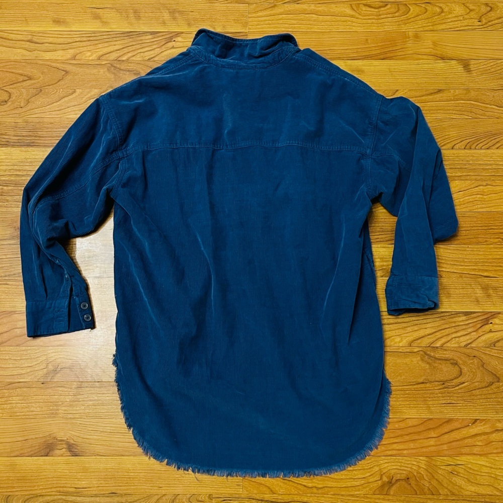 OFFLINE by Aerie Corduroy quarter Zip shaket – Coastal Blue - Picture 4 of 4